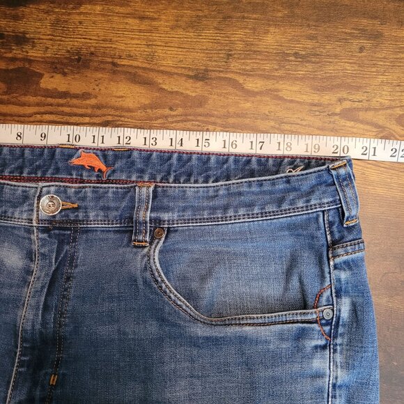 Tommy Bahama Jeans Mens 40x30 Caico Authentic Stretch Comfort Denim Medium Light - Picture 7 of 11